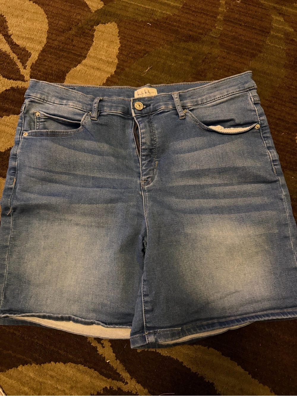 Nicole Miller Light Blue Denim Jean Shorts